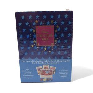 DISNEY Storytelling Magic Deluxe Read-Along Pop-Up Books And Cassettes Brand New